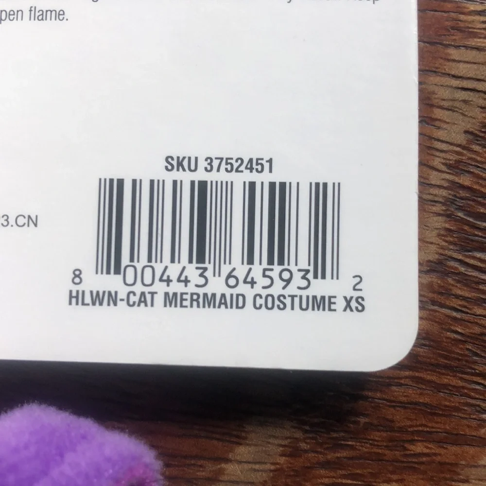 NWT Halloween Cat Mermaid Costume XS​